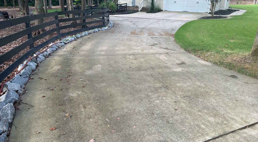 Driveway before